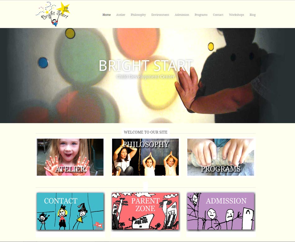 Bright Start website screenshot
